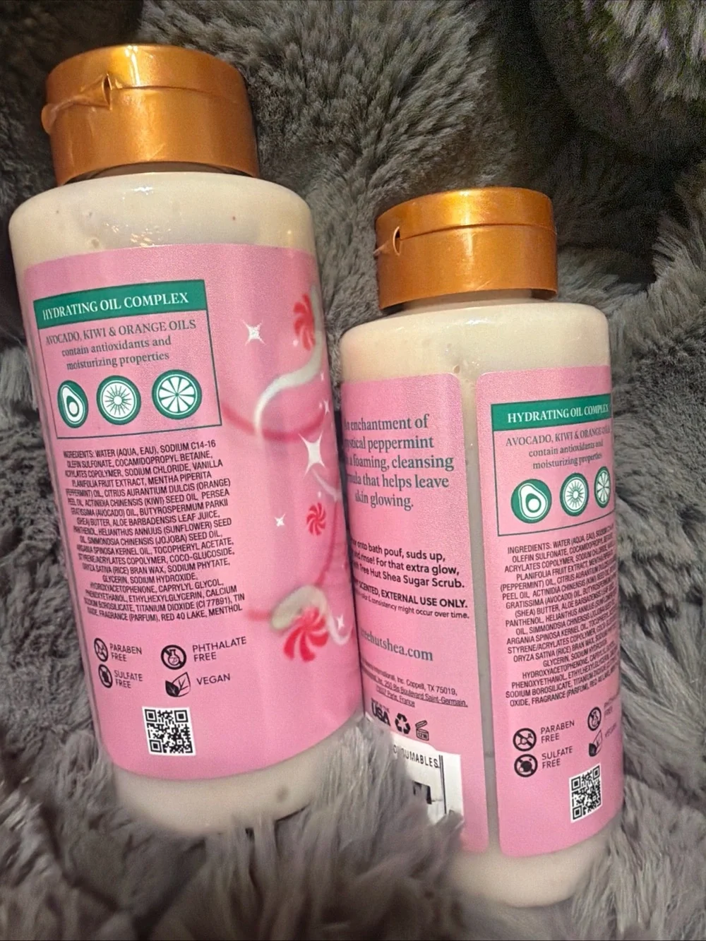 Tree Hut Limited Edition Merry Mint Foaming Gel Body Wash, 18 oz, 2 pack
